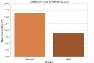depression by gender